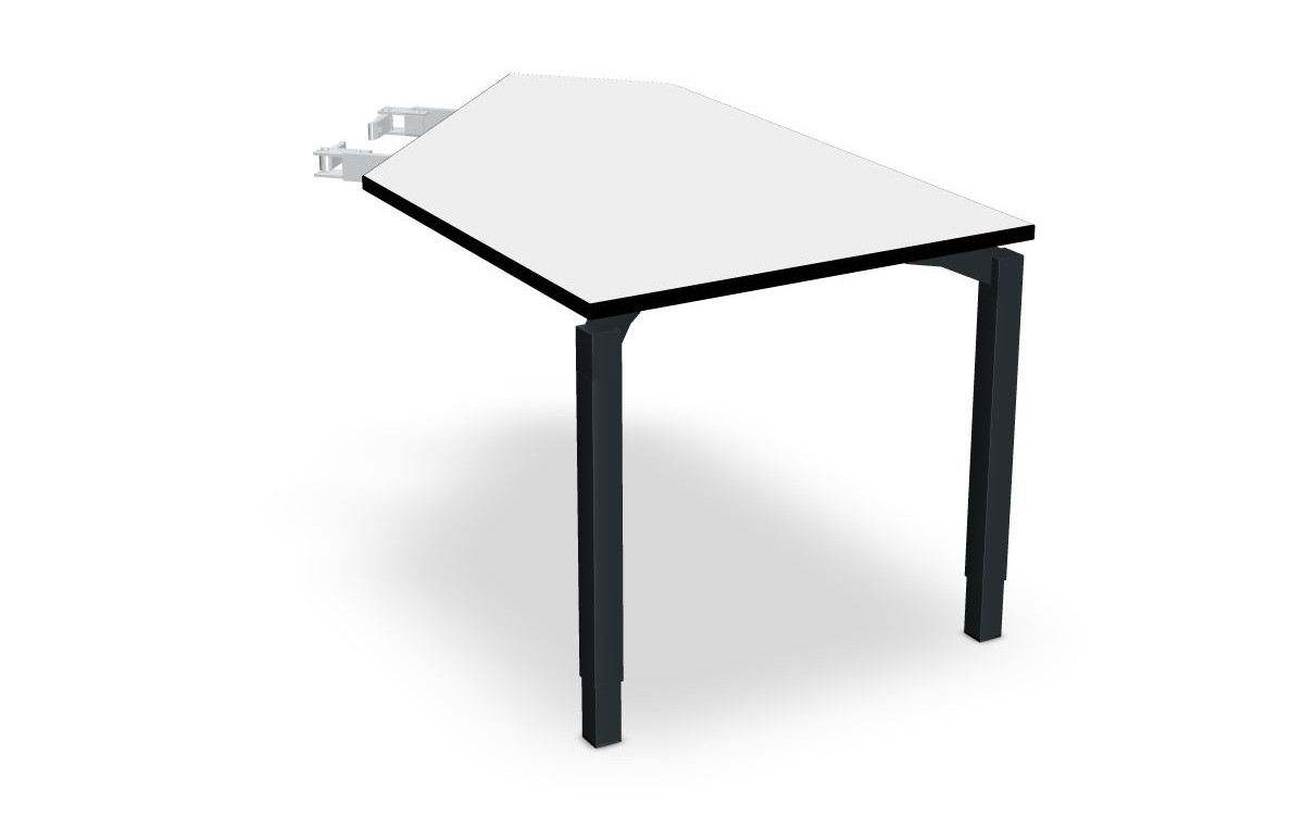 Anbautisch mit 2 Standbeinen, Anbau rechts, Serie dataline-QA