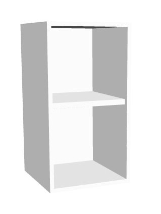 204-0145-10Rvq1MDSRDKSsg Aufsatz-Schrankregal 2 Ordnerhöhen 400mm breit Serie dataline