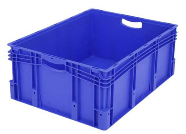 138-2496TiNqoFNKl613m Euro-Stapelbehälter XL, 132 l, mit Standardboden, bis 60 kg belastbar, 600x800x320mm