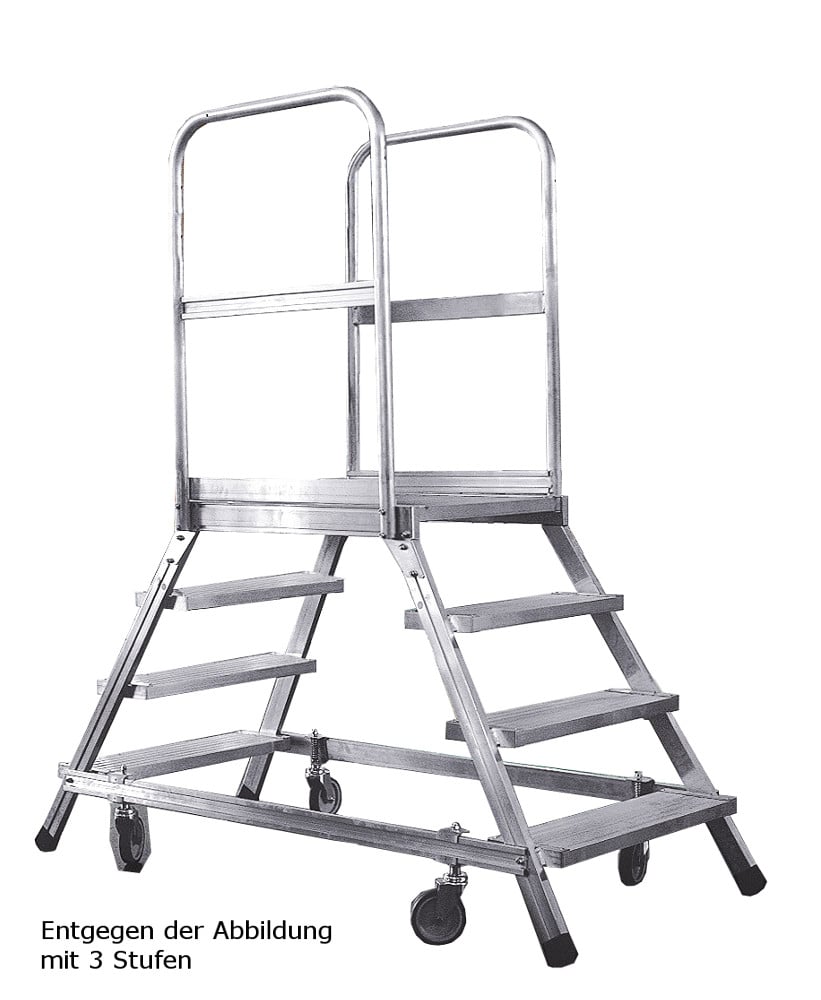 706-0318 ALU-Rollpodest beidseitig begehbar