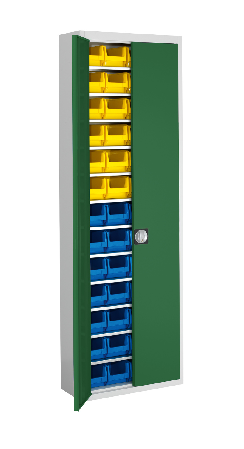 Stahl-Schrank mit Kästen 52 x Gr. 4