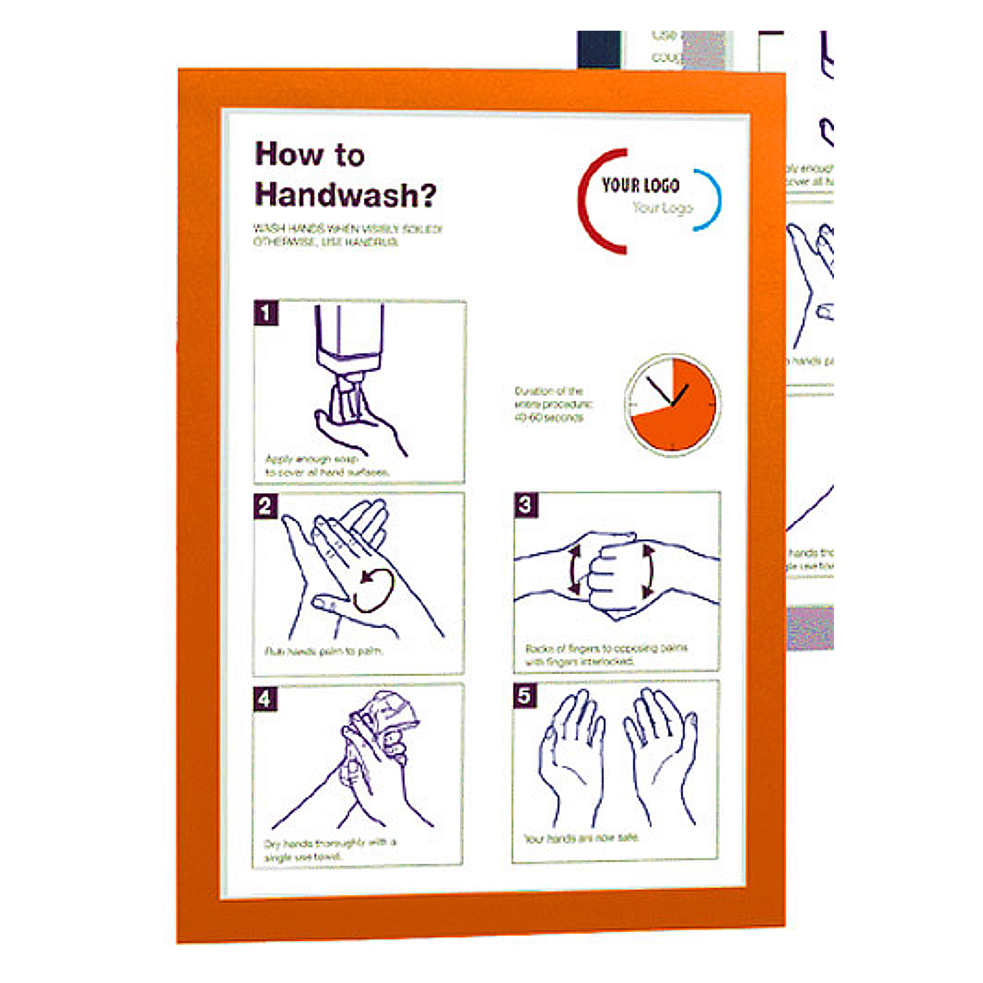 291-0206-40uhvkBUt0eZtmj VE = 2 Stück selbstklebende Magnetrahmen für Format A4