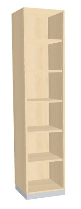 204-0086-78LATTKTrzKWRvf Schrankregal 6 Fächer 600mm breit Serie dataline