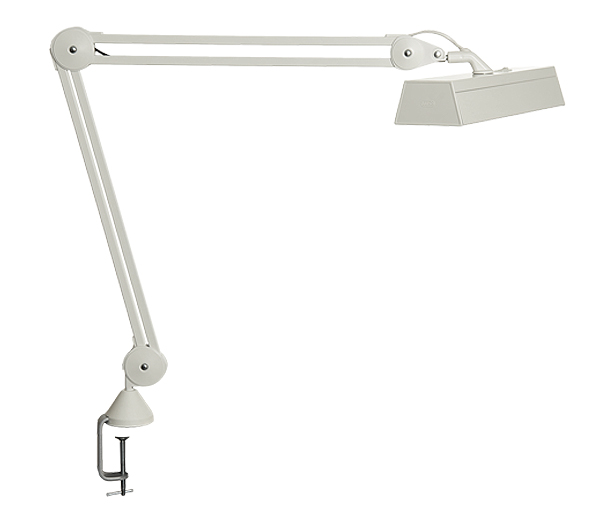 319-0094 Büro-/Werktischleuchte, weiß, fl 101 plus, 1x TC-L 24W und Tischklemme, Armlänge 1050mm