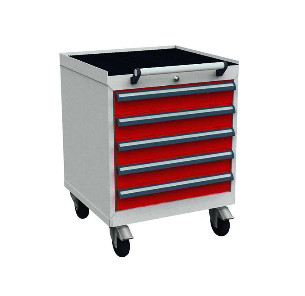 370-0087-3256c30126e2d13 Mobiler Schubladenschrank Typ 2, 5 Schubladen, Serie 575