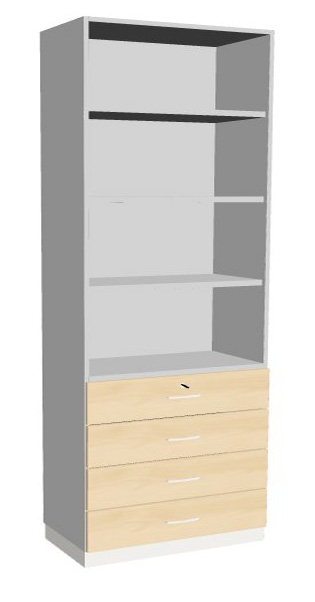 Kombischrank-18 Breite 1000mm Serie dataline