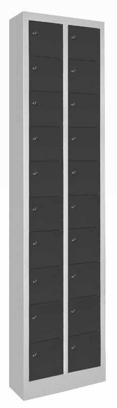 508-0431-39 Kleinfach-Schrank 20 Fächer mit glatten Türen