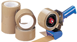 489-0195 Sparpack: 1 Handabroller mit Bandbremse und 6 Standard-Packbänder aus PP