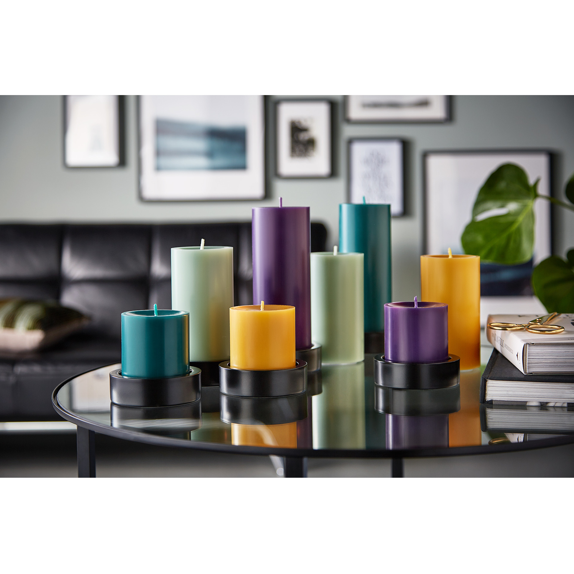 820-0105-0107_3 Engels Kerzen Stumpen Kerze gegossen Ø 8 cm Höhe 12 cm