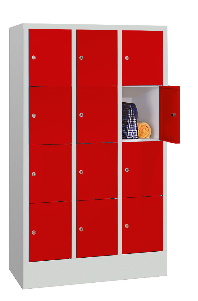 508-0138-3256ab41068322f Stahl-Schließfachschrank, 12 Fächer