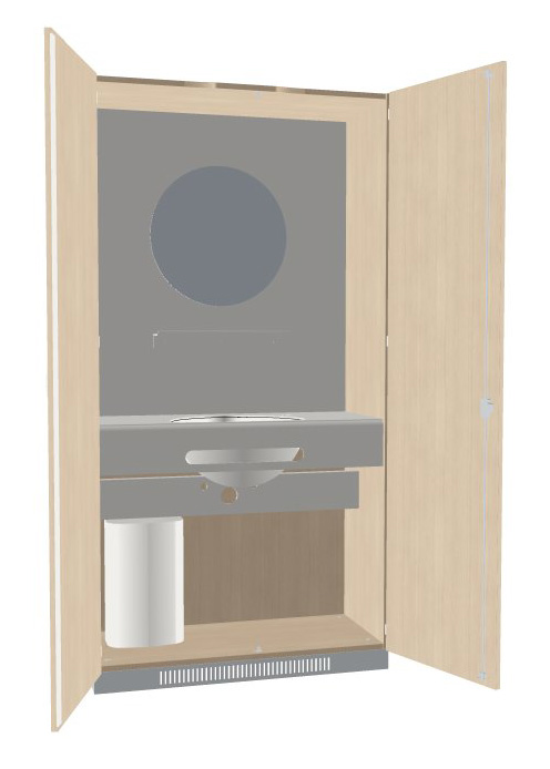 Kombischrank Nasszelle 1000x440x1945mm Serie dataline