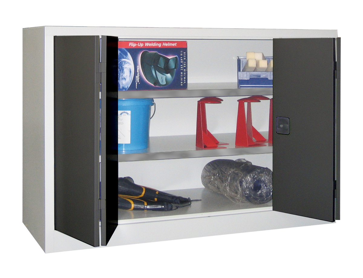 Großvolumen-Falttürenschrank, 2 Böden