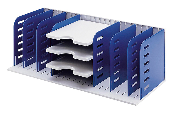 320-0013-60 Ablagestation Typ 2, mit 8 Trennwänden u. 3 Tablaren