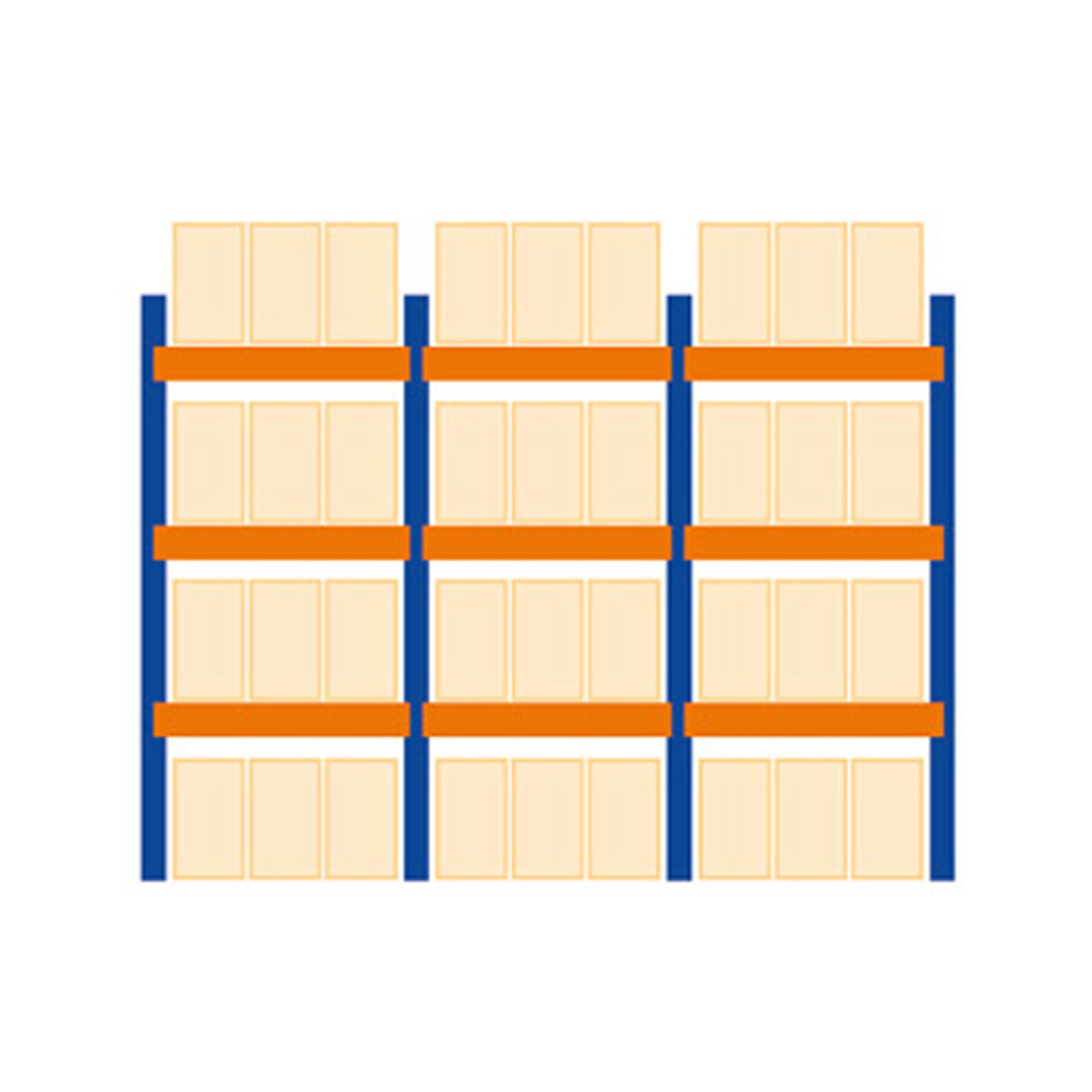 114-3312-3314 Palettenregal für Palettengewicht bis 500 kg