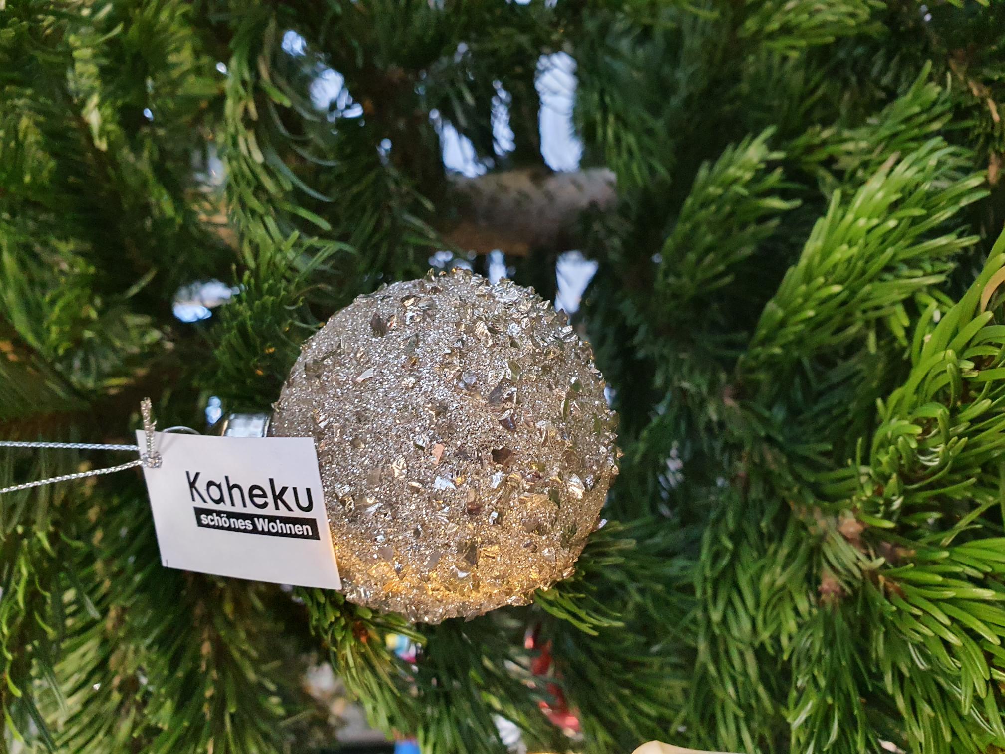 821-5123-00-1 Kaheku Baumkugel Soleto silber in 2 Größen