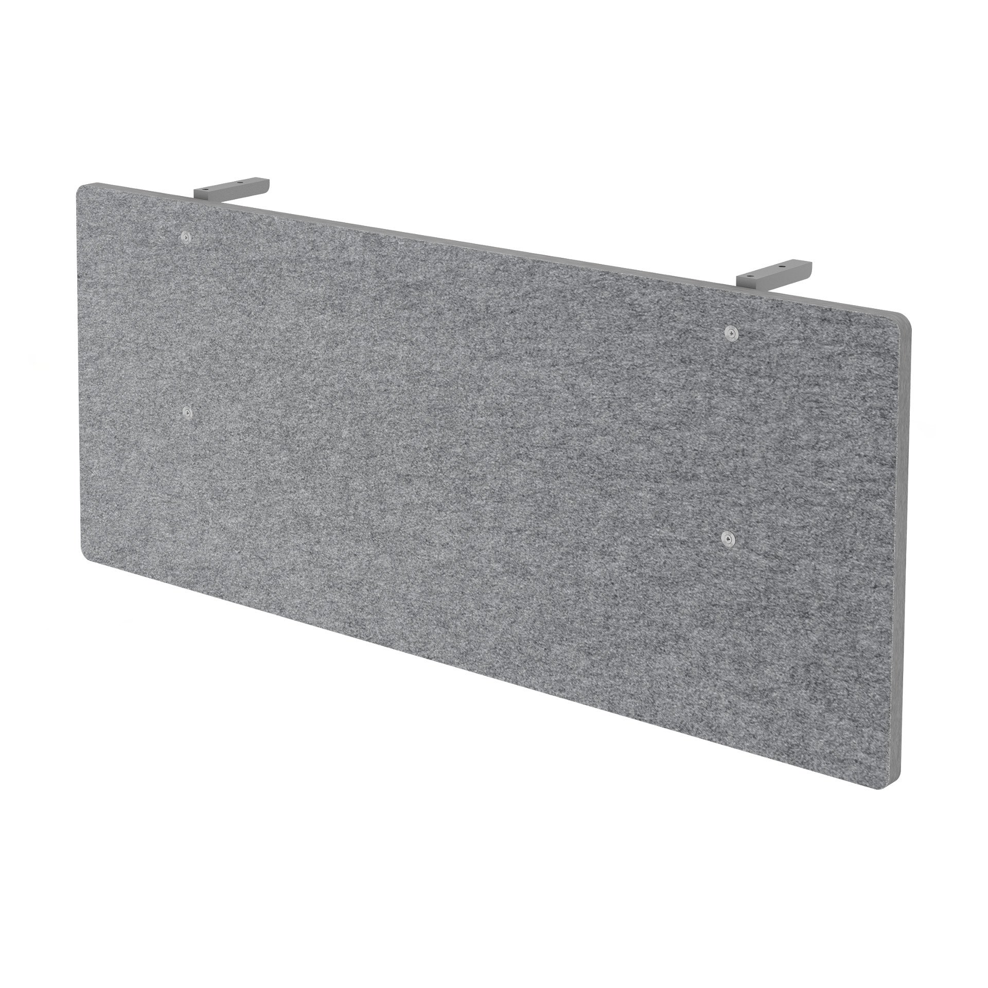 212-0649-00 Hammerbacher VSIA12/5 - Akustik-Knieraumblende f.Tischbreite 1200mm, grau-meliert, 1195x25/50x500mm, 3,6 kg