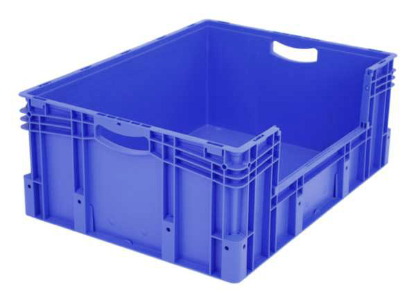 138-2524nyy35Zwcblla3 Euro-Stapelbehälter XL, 132 l, mit Standardboden und Entnahmeöffnung an der Tiefenseite, bis 60 kg