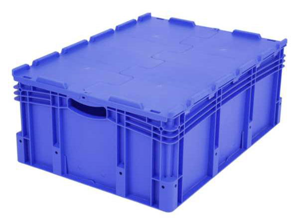 138-2511TGZza8uqg6Qm9 Euro-Stapelbehälter XL, 122 l, mit doppeltem Boden und Deckel, bis 200 kg belastbar, 600x800x338mm