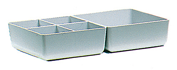 626-0038 Einsatz-Kasten, 112x102x39mm, Farbe: grau, für Schubladen-Box