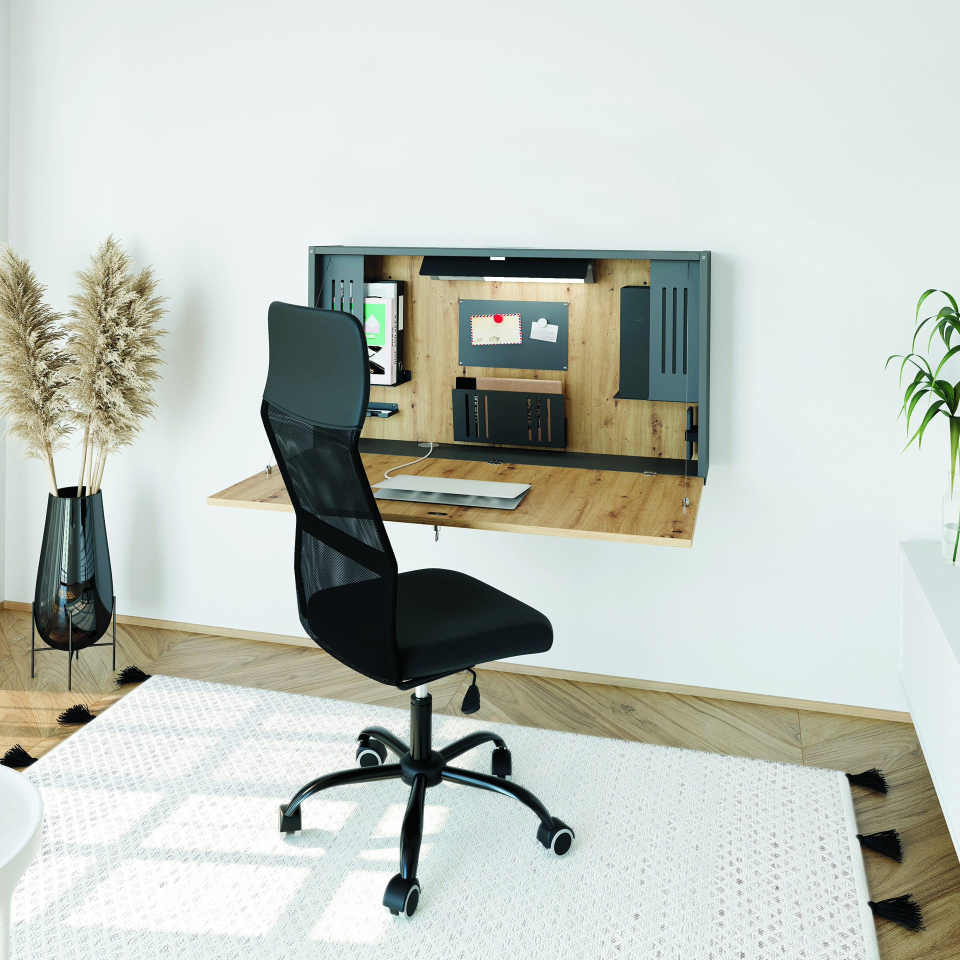 212-0769_1 Hammerbacher Wandschreibtisch WALL OFFICE