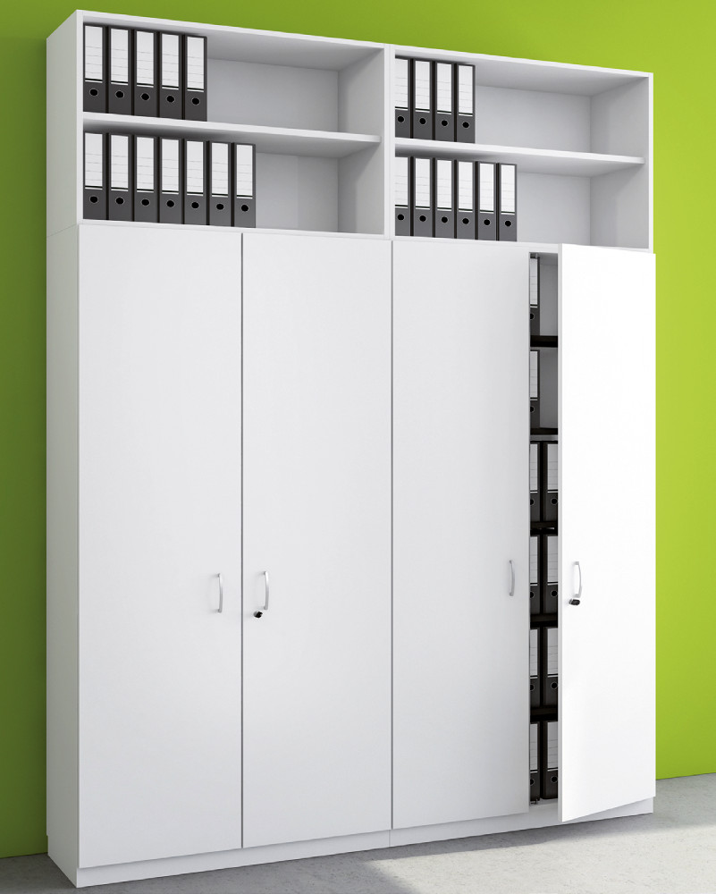 Aufsatz-Flügeltürenschrank 800x440x750mm Serie dataline