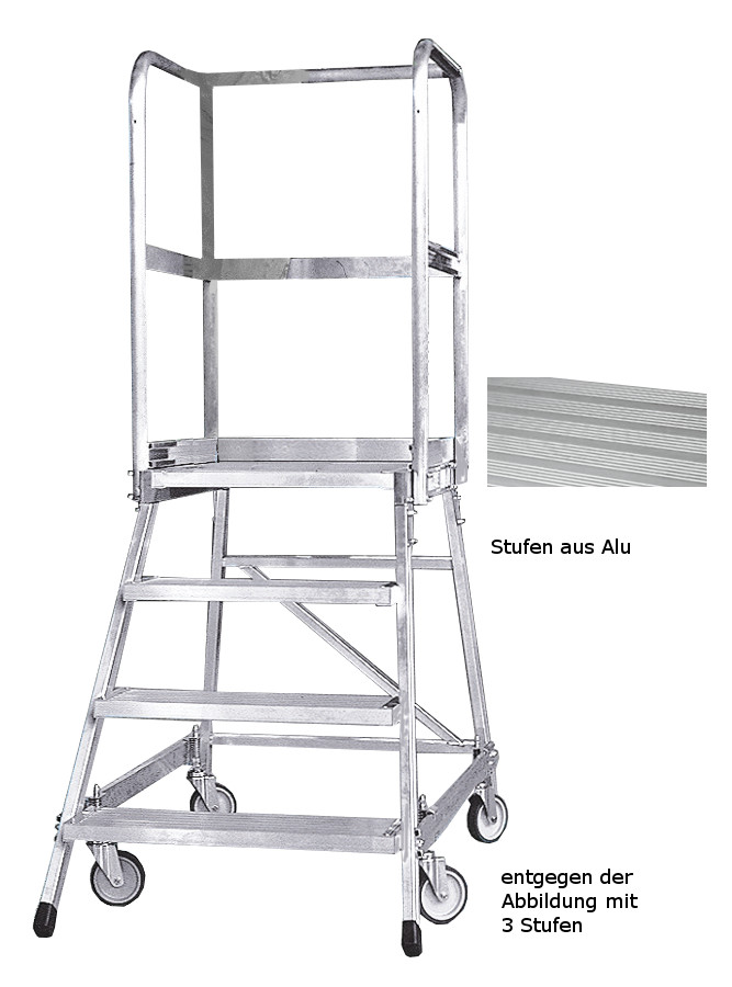 706-0313 ALU-Rollpodest einseitig begehbar