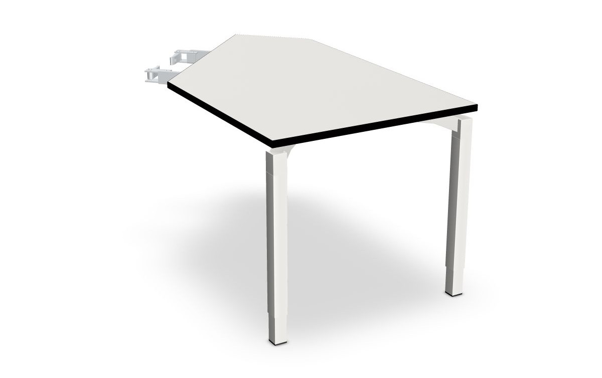 Anbautisch mit 2 Standbeinen, Anbau rechts, Serie dataline-QA