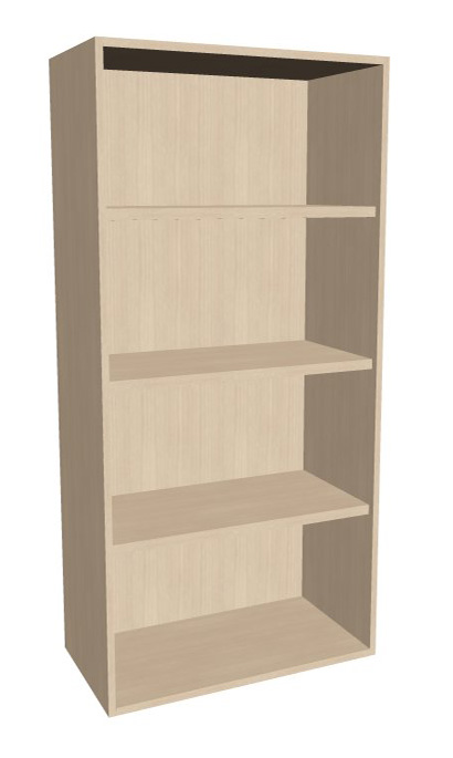 Aufsatz-Schrankregal 4  Ordnerhöhen 600mm breit Serie dataline
