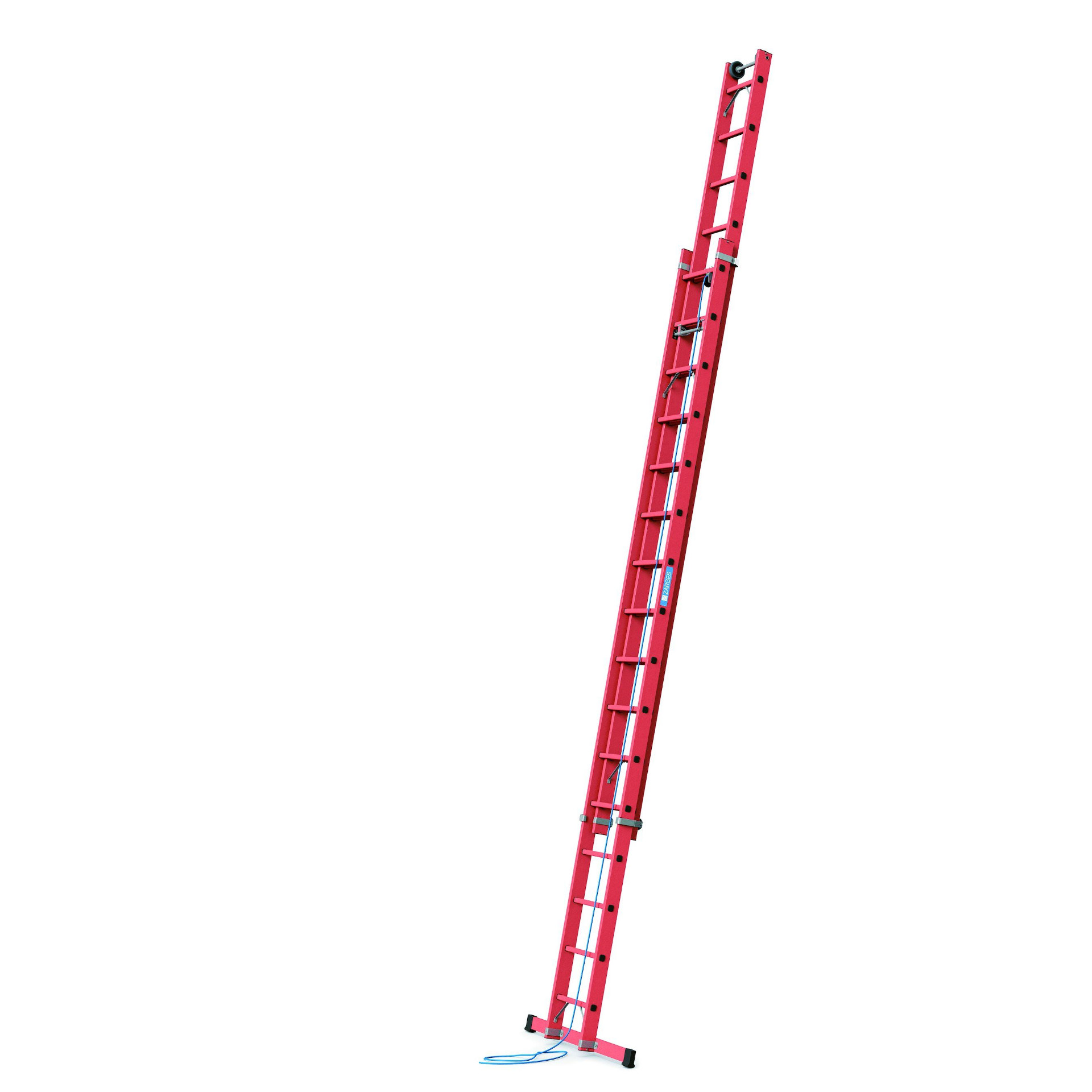 706-1019 GFK-Sprossen-Seilzugleiter 2-teilig