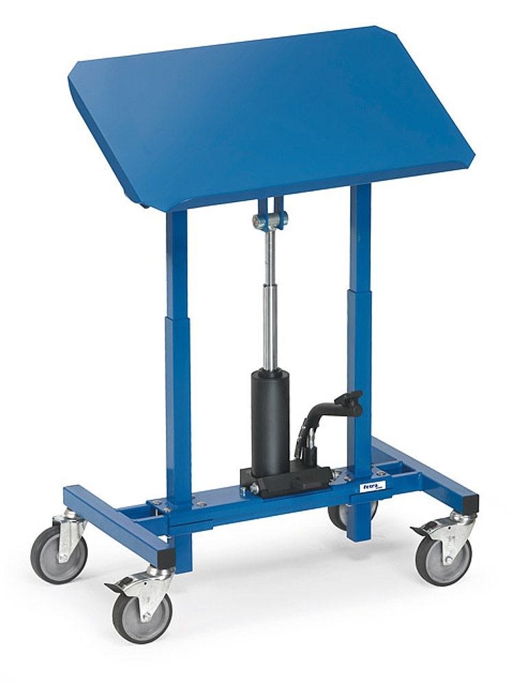 Materialständer hydraulisch höhenverstellbar mit neigbarer Plattform