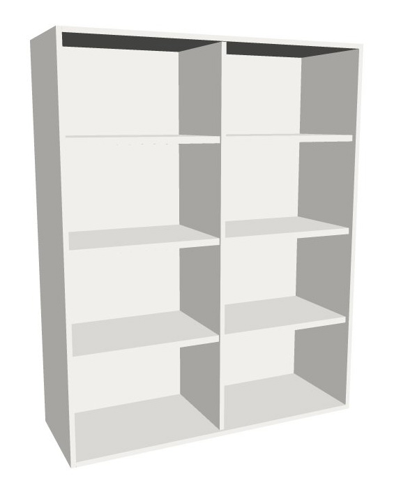 Aufsatz-Schrankregal 4  Ordnerhöhen 1200mm breit Serie dataline