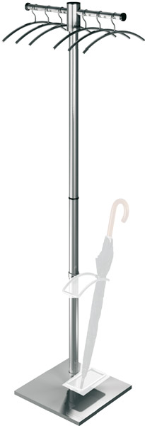 126-218055c20572dff70ZQQkwED8uf22w Garderobenständer G 12 E aus Edelstahl, B 510 x T 460 x H 1680mm