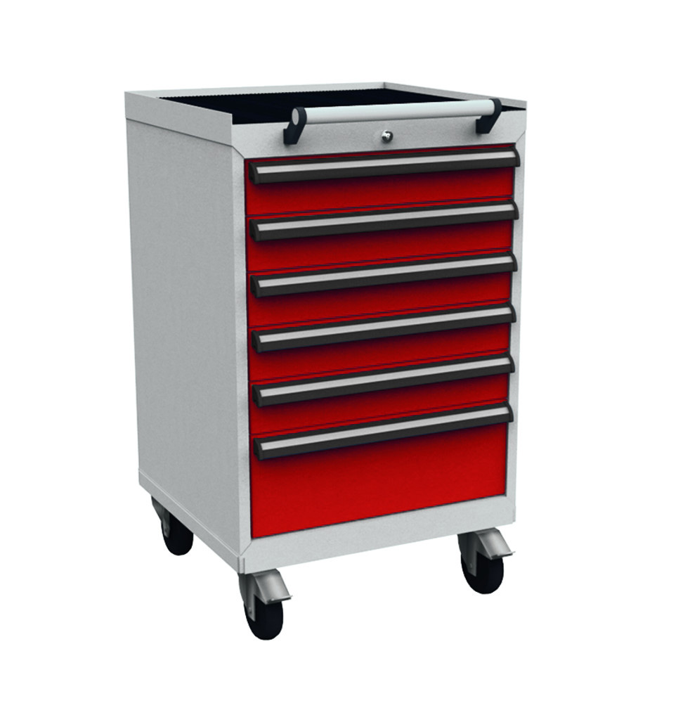 370-0089-3256c313f301963 Mobiler Schubladenschrank Typ 4, 6 Schubladen, Serie 575