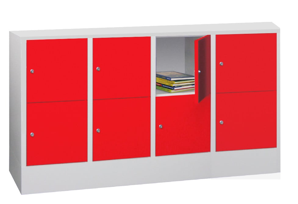 508-0113-3256a9f57f63740 Stahl-Schließfachschrank, 8 Fächer