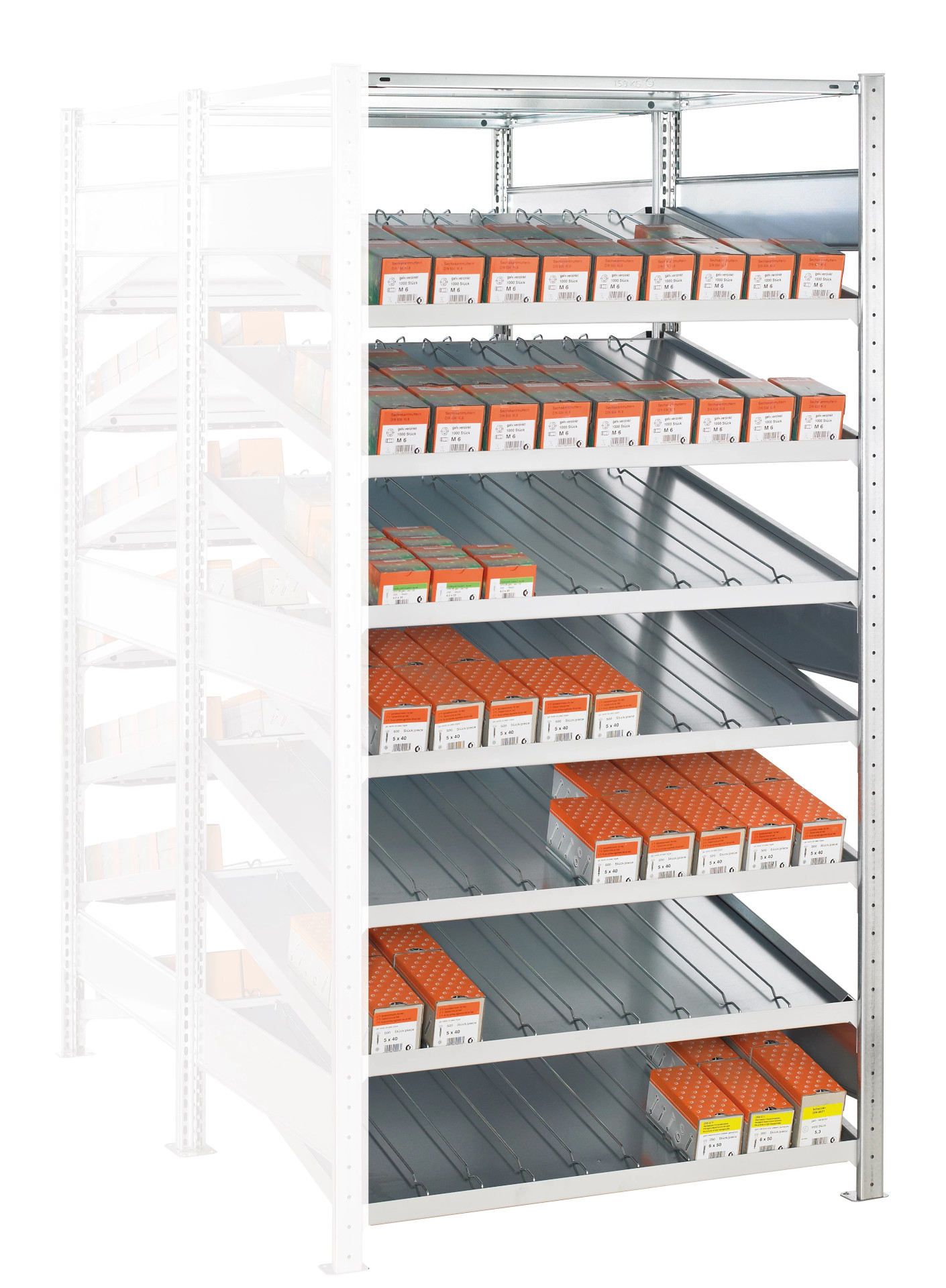 Doppel-Kanbanregal MULTIplus150