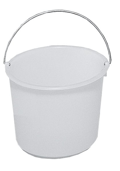 614-0011 Kunststoff-Eimer, 20 Liter, naturweiß,  Ø 380 x H 280mm, Niederdruck-Polyäthylen