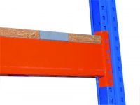 Spanplatten aufgelegt - Rahmentiefe 800 mm Fachlast/Ebene 710 kg - Anzahl Zentrierbleche: 4