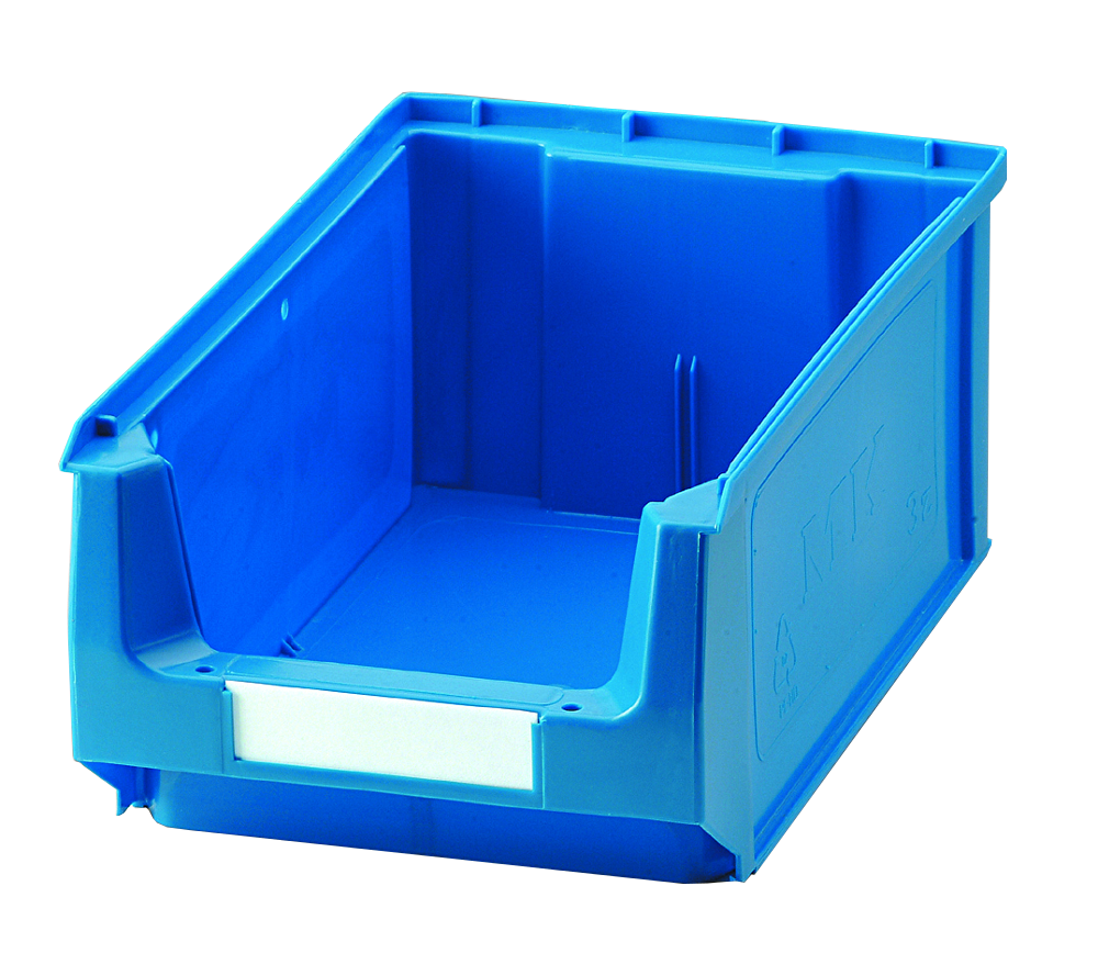 55 Stapelboxen Kunststoff PP Gr.2 blau Sichtlagerkästen Stapelkästen 