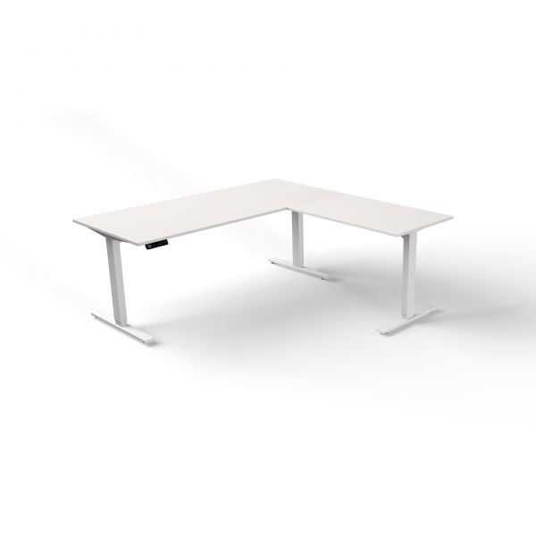 Steh/ Sitz Schreibtisch mit Winkel